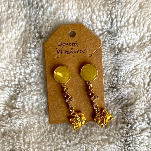 Handmade- Astrology Earrings- Leo - Picture 1 of 6